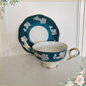 Beautiful Shafford Teacup & saucer HAND PAINTED